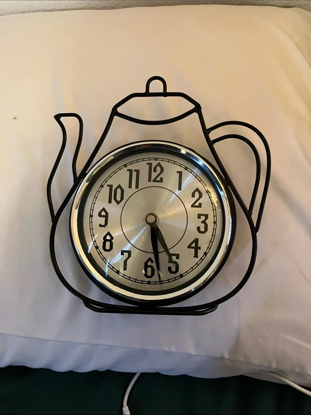 Black Teapot Wall Clock - Decorative Home Wall Decor